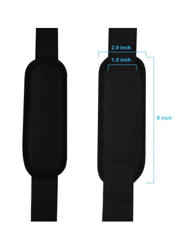 Correa de Hombro Ajustable AREYLO para Laptop 139.7 cm Negra
