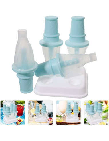 Molde para Paletas DOITOOL de Silicona Reutilizable 4 Piezas