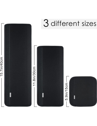 Cubiertas de Mango ZAWAGIIK 7 Piezas Lavables Negro