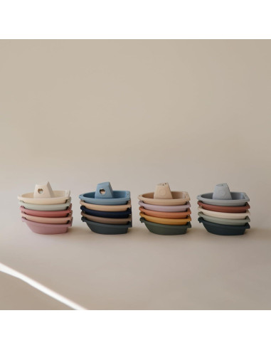 Juguetes de Baño Apilables Mushie Océano - Set de 5