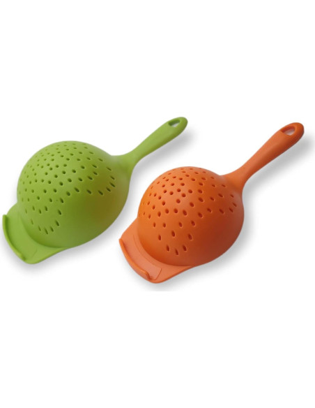 Juego de Coladores de Plástico Handy Housewares - 2 Piezas Juego de Coladores de Plástico Handy Housewares - 2 Piezas