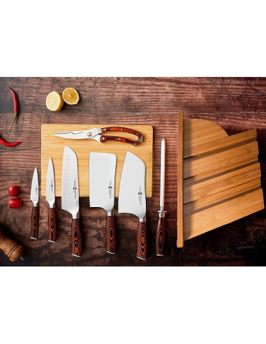 Cuchillo de Carnicero TUO 15.21 cm Acero Inoxidable Pakkawood