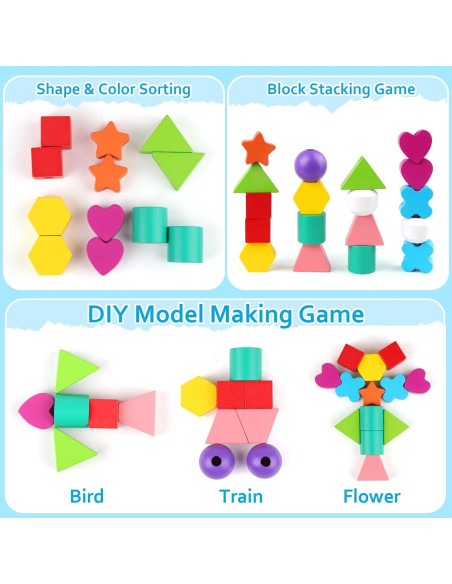 Juguete Montessori Vinlon Set de Animales para Apilar 22.5x5x17cm Juguete Montessori Vinlon Set de Animales para Apilar 22.5x5x17cm