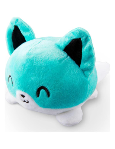 Peluche Reversible Zorro TeeTurtle Aqua 11.4 cm - Suave y Divertido