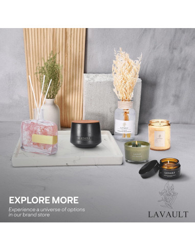 Set de 3 Velas Aromáticas Lavault - Aroma Roble Real - Cera Sostenible
