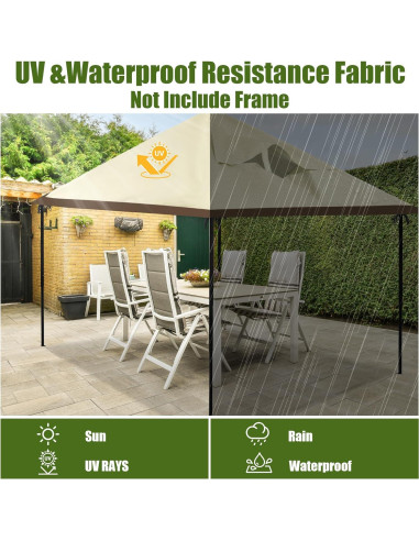 Cubierta Superior Impermeable BALAPET 13x13 FT para Carpa