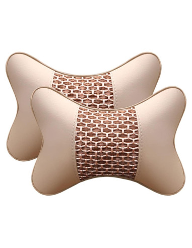 2 Almohadas de Soporte para Cuello JforSJizT, Espuma de Memoria