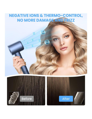 Secador de Pelo Profesional LAMPICK 150,000 RPM 5 Temperaturas