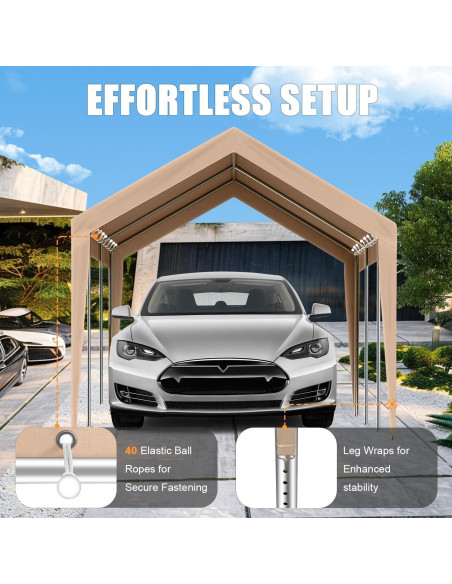 Cubierta de Reemplazo Beefull 10x6 m Impermeable Beige Cubierta de Reemplazo Beefull 10x6 m Impermeable Beige