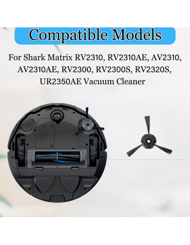 Cepillo Lateral para Aspiradora Robot Shark RV2310 - Paquete de 6