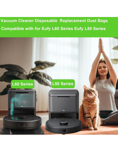 14 Bolsas de Reemplazo BUXEBUX para Eufy L60 / L50 - Desechables