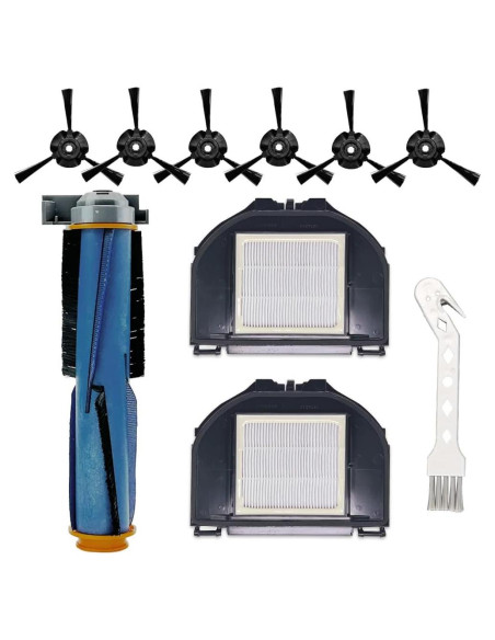 Kit de Repuesto para Aspiradora Robot Shark RV2310 Matrix - 1 Cepillo Principal, 2 Filtros HEPA, 6 Cepillos Laterales Kit de Repuesto para Aspiradora Robot Shark RV2310 Matrix - 1 Cepillo Principal, 2 Filtros HEPA, 6 Cepillos Laterales