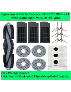 Accesorios de Repuesto YahuPase para Aspiradora Ecovacs DEEBOT X1 y T10 2