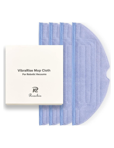 4 Almohadillas de Microfibra Rrochio para Roborock S7/S8 Lavables