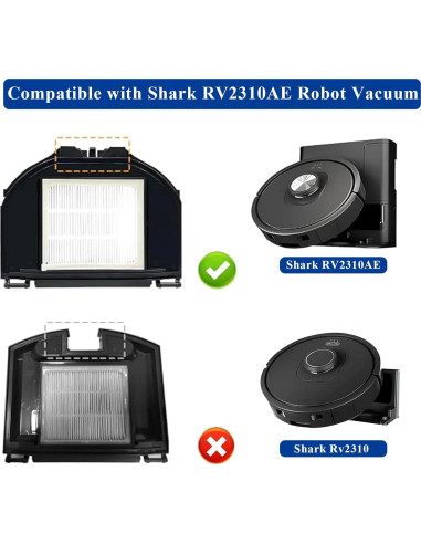 Kit de Repuestos para Aspiradora Robot Shark RV2310AE - 10 Piezas