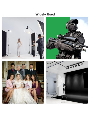 Kit de Iluminación Fotográfica LDGHO con Fondos y Soportes 2.59x3.05m