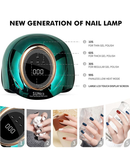 Lámpara UV para Uñas de Gel 288W Taizhou con 63 LEDs Lámpara UV para Uñas de Gel 288W Taizhou con 63 LEDs