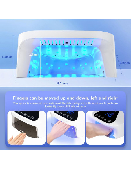 Lámpara de Uñas LED UV Okasiuv Inalámbrica con Guantes UV Lámpara de Uñas LED UV Okasiuv Inalámbrica con Guantes UV