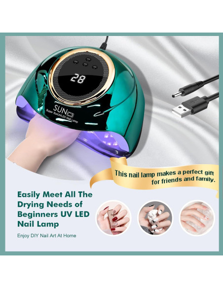 Lámpara UV para Uñas de Gel 288W Taizhou con 63 LEDs Lámpara UV para Uñas de Gel 288W Taizhou con 63 LEDs