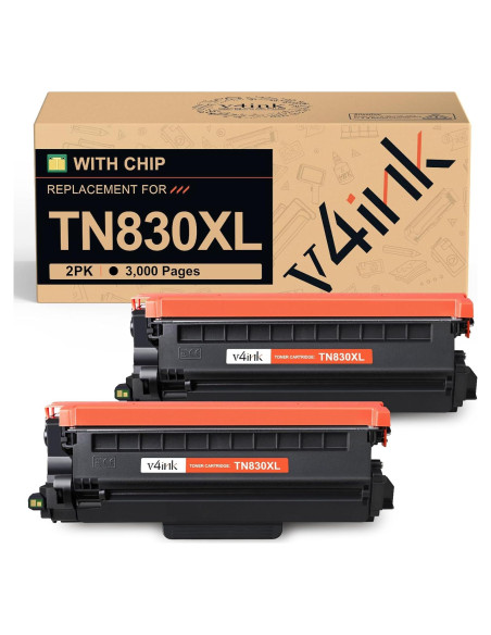 Cartucho de Tóner Compatible V4ink TN830XL para Brother - 2 Piezas Cartucho de Tóner Compatible V4ink TN830XL para Brother - 2 Piezas
