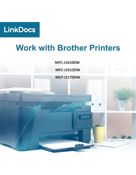 Cartuchos de tinta compatibles LinkDocs LC401XL para Brother 4 Pack Cartuchos de tinta compatibles LinkDocs LC401XL para Brother 4 Pack