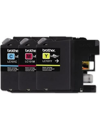 Cartucho de tinta Brother LC101 3PK - Cian, Magenta, Amarillo