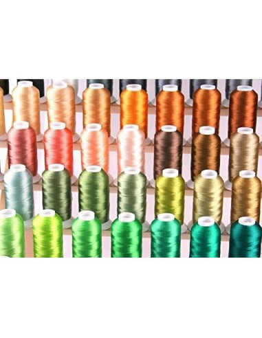 Conos de Hilo de Bordado ThreadNanny 100 Piezas 1100 Yardas