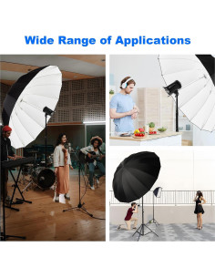 Paraguas Reflectante Godox 190cm Parabólico para Fotografía 2