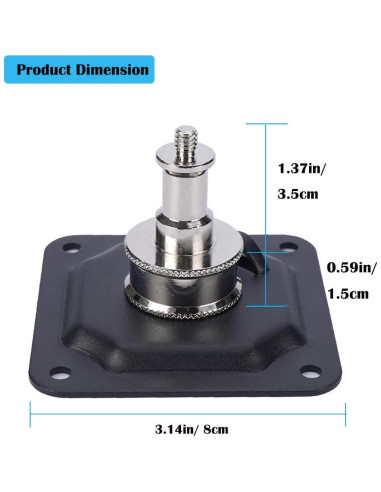 Montaje de Pared y Techo FIEWSZIHU para Estudio 5/8" y 1/4"
