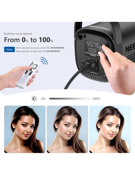 Luz de Video LED NEEWER 100W 5600K con Control Remoto 2.4G Luz de Video LED NEEWER 100W 5600K con Control Remoto 2.4G