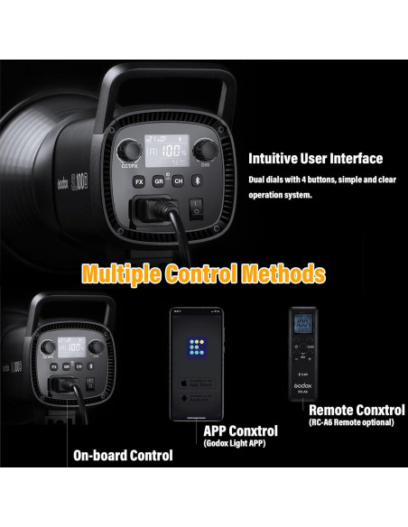 Luz de Video LED Godox SL100Bi 100W Bi-Color 2800K-6500K Luz de Video LED Godox SL100Bi 100W Bi-Color 2800K-6500K