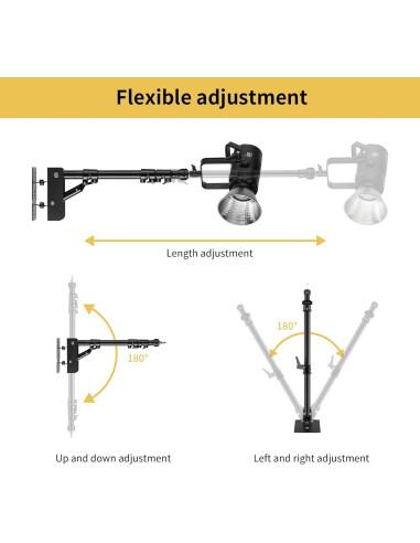 Brazo de Montaje en Pared Meking S1000 para Luz de Anillo 100cm