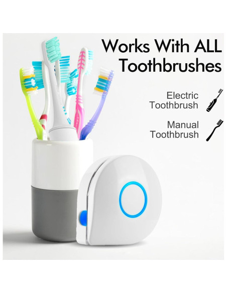 Estuche para Cepillos de Dientes TAISHAN con Luz UV - Portátil y Recargable Estuche para Cepillos de Dientes TAISHAN con Luz UV - Portátil y Recargable