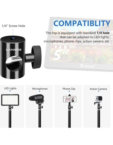 Adaptador Rápido Lanxire 2-Pack para Soporte de Luz 16mm