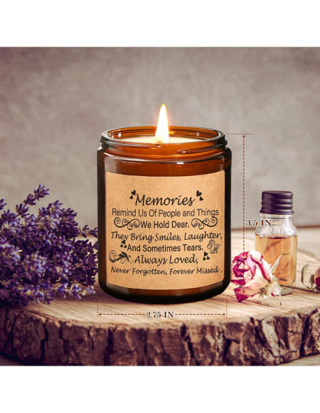 Vela Aromática de Lavanda y Eucalipto YSNN 198g - Recuerdo Vela Aromática de Lavanda y Eucalipto YSNN 198g - Recuerdo