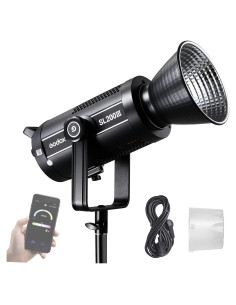 Luz de Video LED Godox SL200III 200W 95600Lux 5600K CRI96+