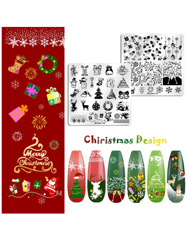 Kit de Estampado de Uñas Biutee 15 Piezas con Estampador