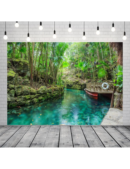 Fondo Fotográfico Loccor 270x180cm Selva Río Tropical Fondo Fotográfico Loccor 270x180cm Selva Río Tropical