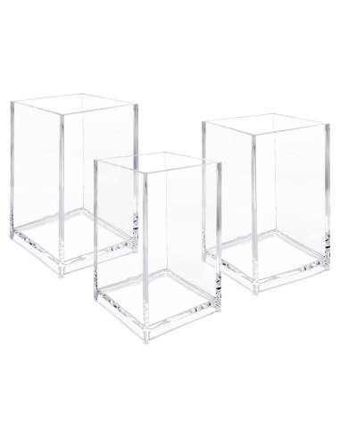 Paquete de 3 Soportes de Acrílico Transparente Newkita