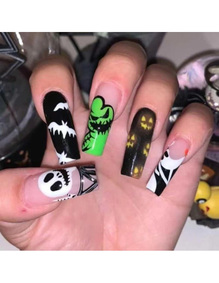 Placa de Estampado de Uñas Halloween MABKJLF 12x6 cm Placa de Estampado de Uñas Halloween MABKJLF 12x6 cm
