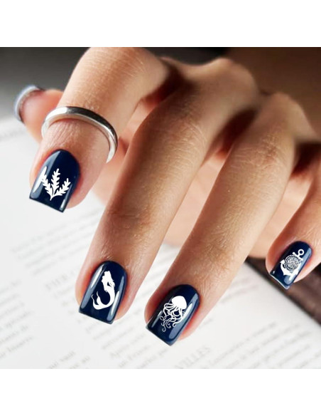 Plantillas de Uñas Oceánicas PH PandaHall - 5 Piezas Plantillas de Uñas Oceánicas PH PandaHall - 5 Piezas