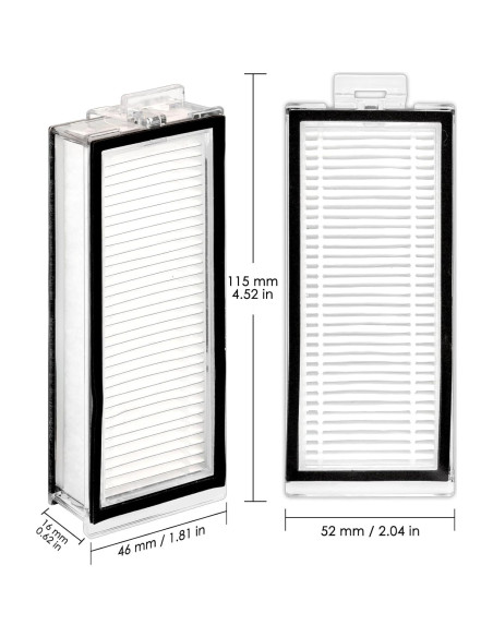 Paquete de 7 Filtros HEPA FILTERIST para Roborock Q5 y Q7 Paquete de 7 Filtros HEPA FILTERIST para Roborock Q5 y Q7