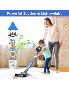Aspiradora Inalámbrica UML0 Ligera 8 en 1 40 Minutos Succión Potente 2
