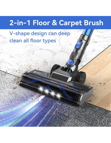 Aspiradora Inalámbrica UML0 Ligera 8 en 1 40 Minutos Succión Potente