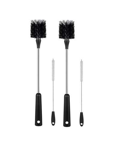 Juego de 4 Cepillos Limpiadores para Botellas HUMUTA - Acero Inoxidable