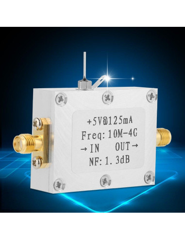 Módulo Amplificador RF de Bajo Ruido 21dB TOPINCN 0.01-4GHz