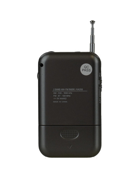 Radio de bolsillo Kaito KA200S AM/FM Gris Ultra Compacta Radio de bolsillo Kaito KA200S AM/FM Gris Ultra Compacta