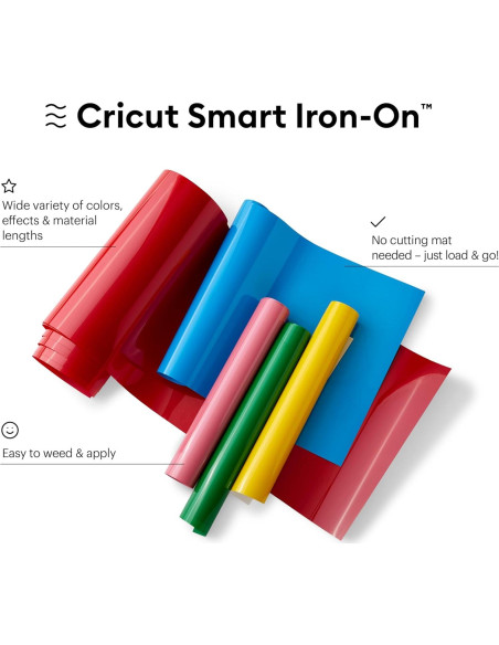 Vinilo de Transferencia Térmica Cricut Smart Iron On Rojo 3 Rollos Vinilo de Transferencia Térmica Cricut Smart Iron On Rojo 3 Rollos