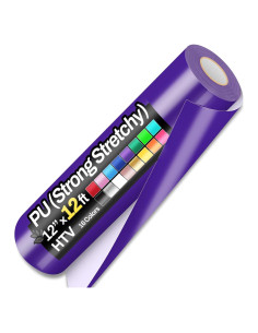 Rollo de Vinilo de Transferencia de Calor Sooez 3.66m Púrpura