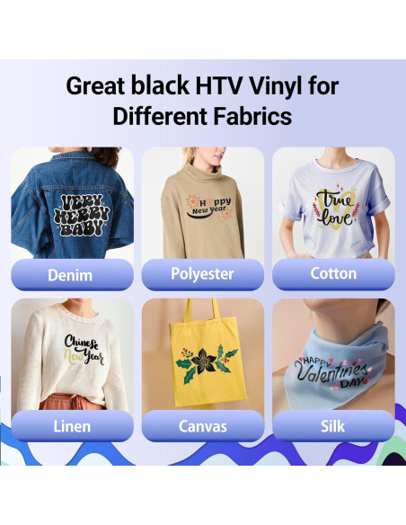 Vinilo de Transferencia de Calor Amavinyl Negro 30.48 cm x 10.67 m Vinilo de Transferencia de Calor Amavinyl Negro 30.48 cm x 10.67 m